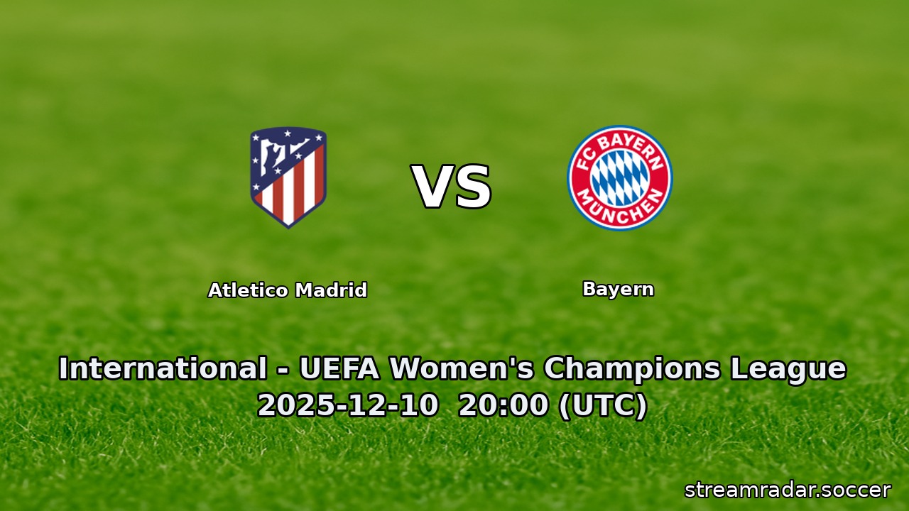 Atletico Madrid vs Bayern