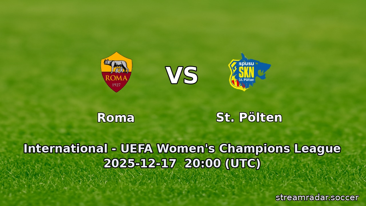 Roma vs St. Pölten
