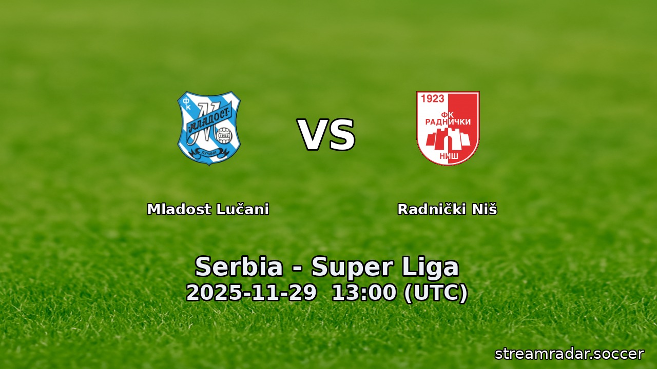 Mladost Lučani vs Radnički Niš