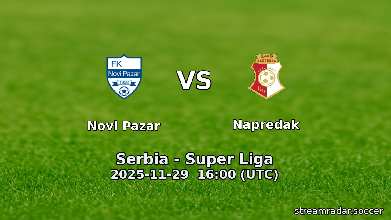 Novi Pazar vs Napredak