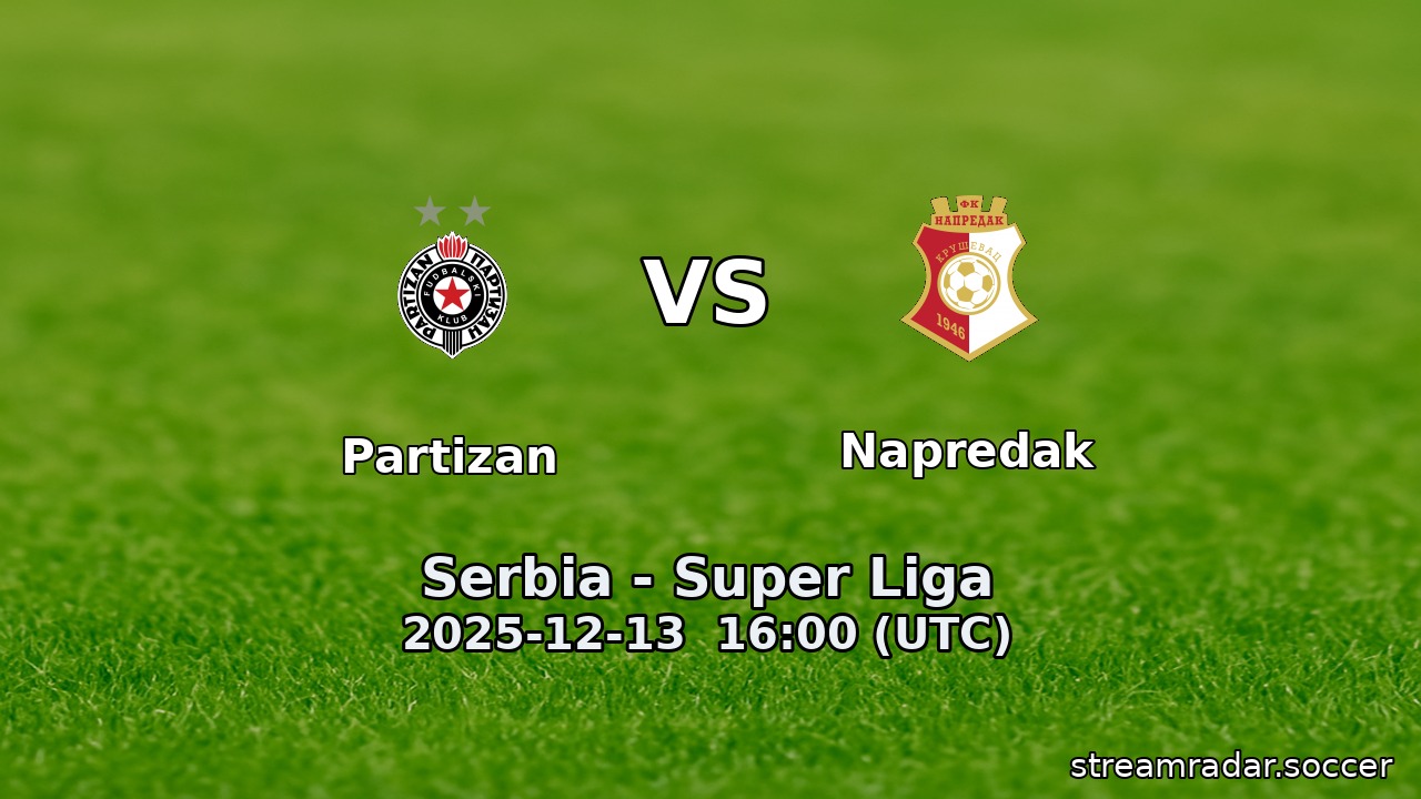 Partizan vs Napredak