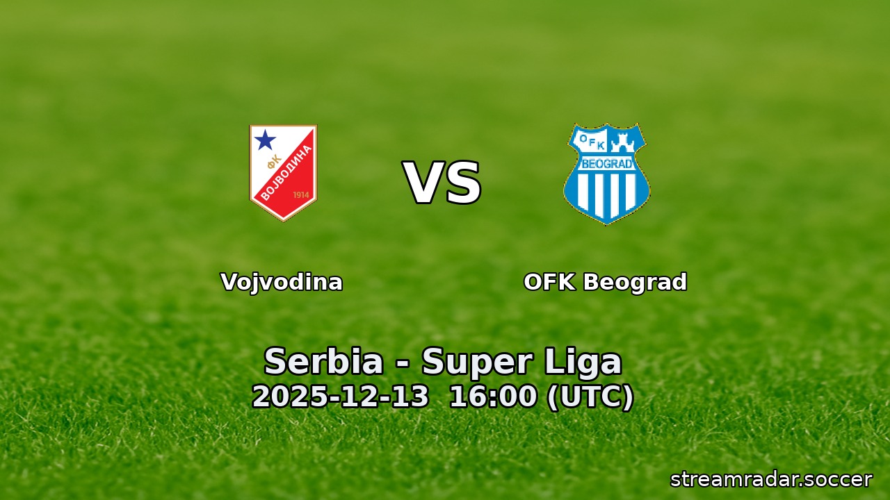 Vojvodina vs OFK Beograd