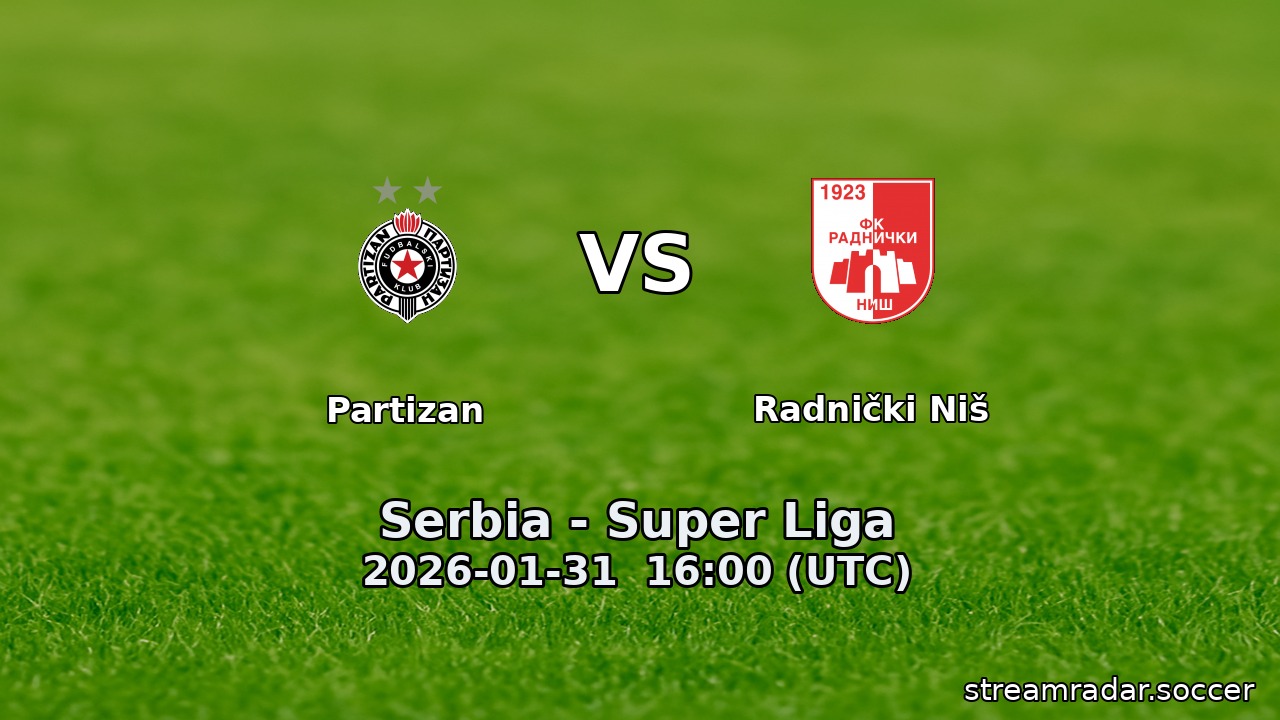 Partizan vs Radnički Niš