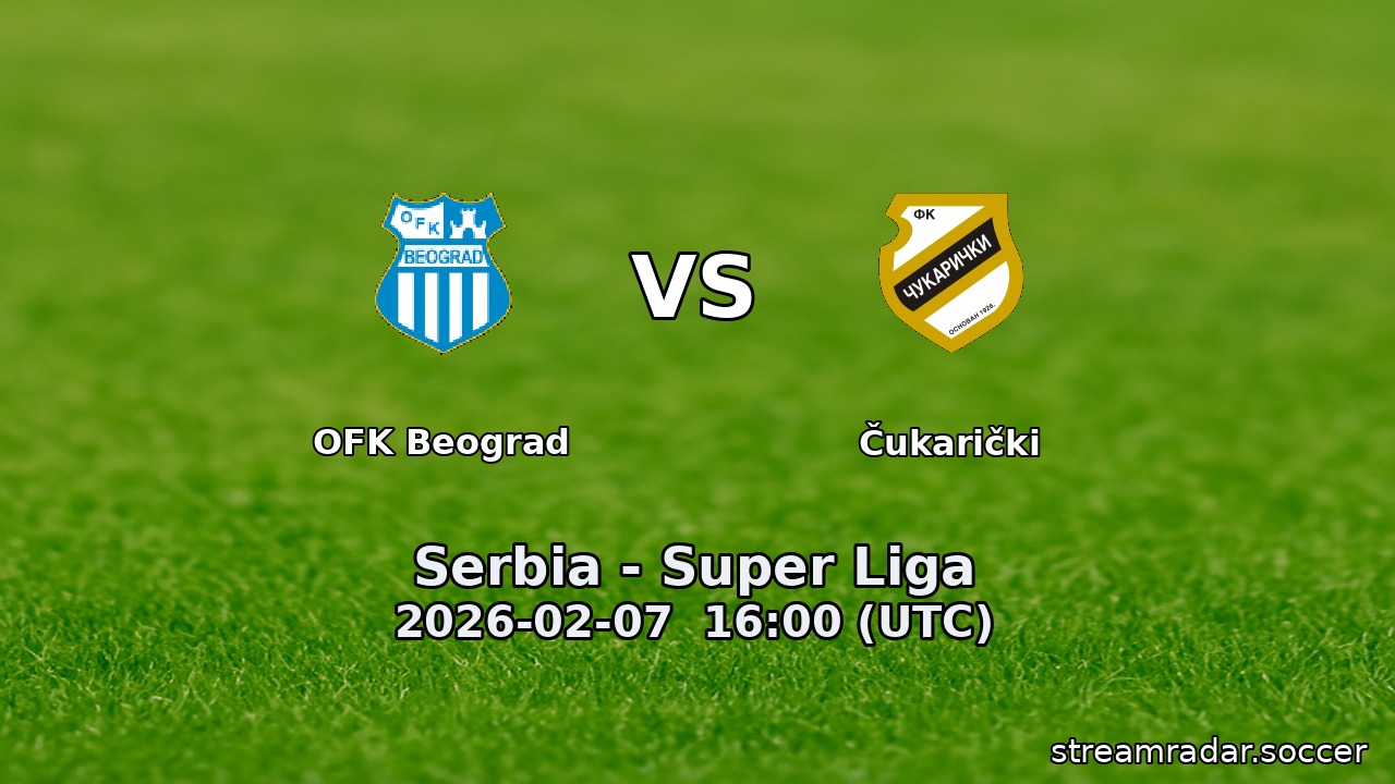 OFK Beograd vs Čukarički