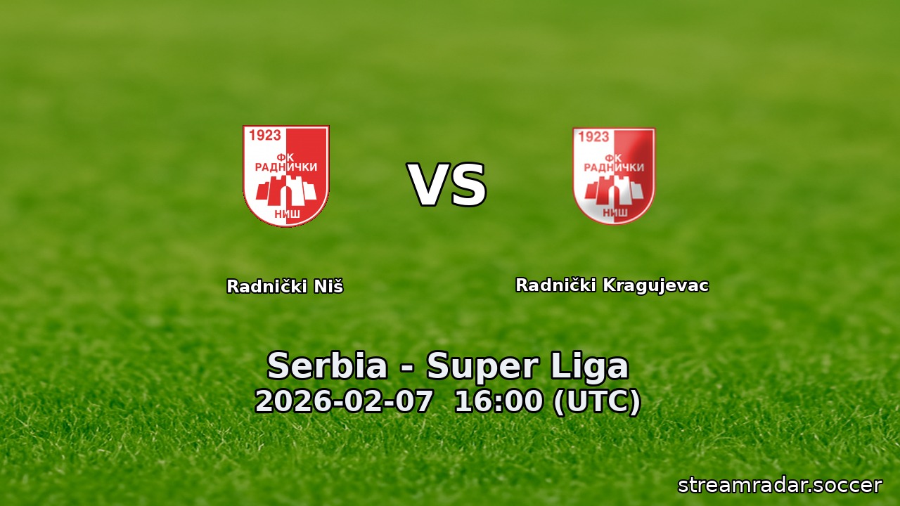 Radnički Niš vs Radnički Kragujevac