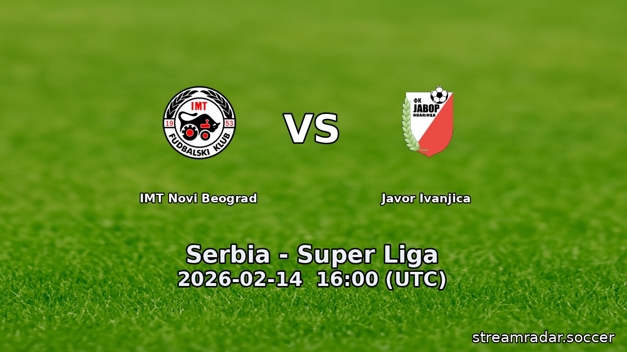 IMT Novi Beograd vs Javor Ivanjica