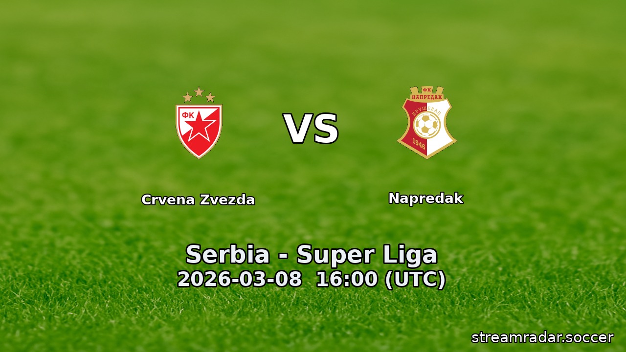 Crvena Zvezda vs Napredak