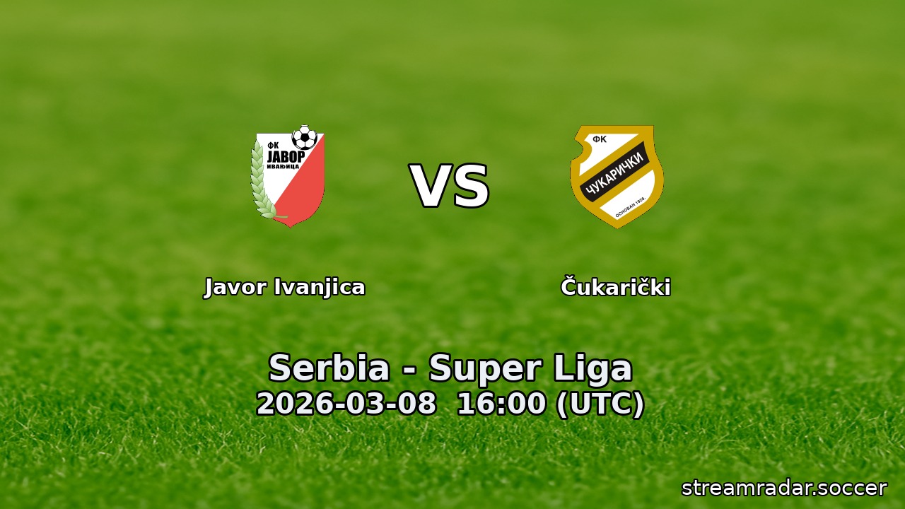 Javor Ivanjica vs Čukarički