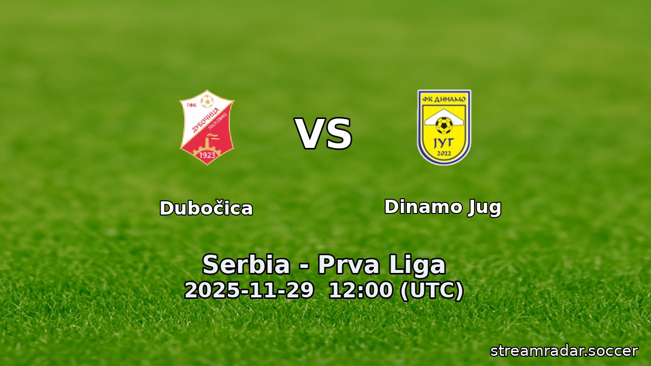 Dubočica vs Dinamo Jug