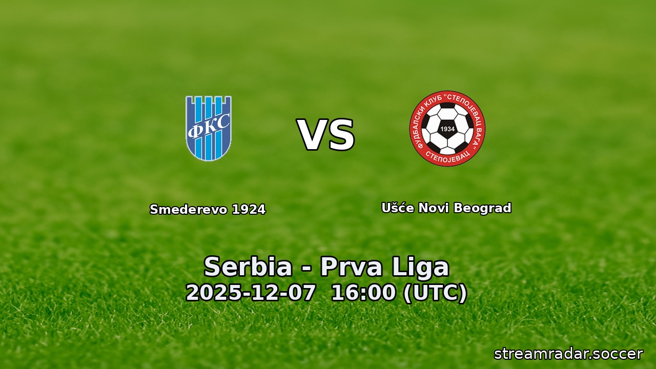 Smederevo 1924 vs Ušće Novi Beograd
