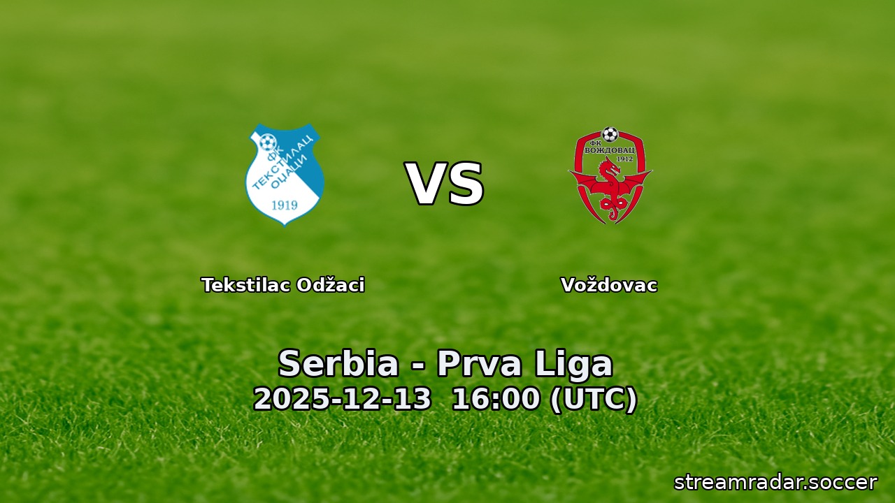 Tekstilac Odžaci vs Voždovac