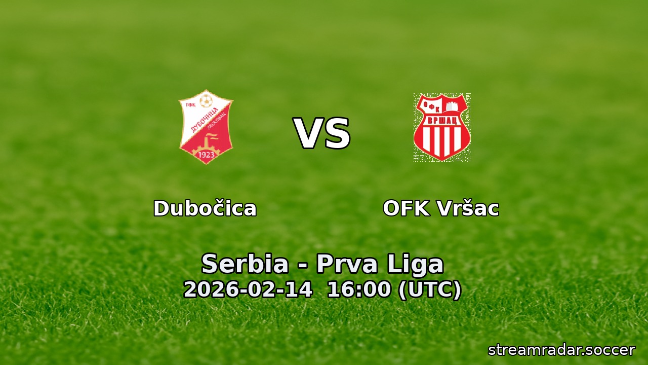 Dubočica vs OFK Vršac
