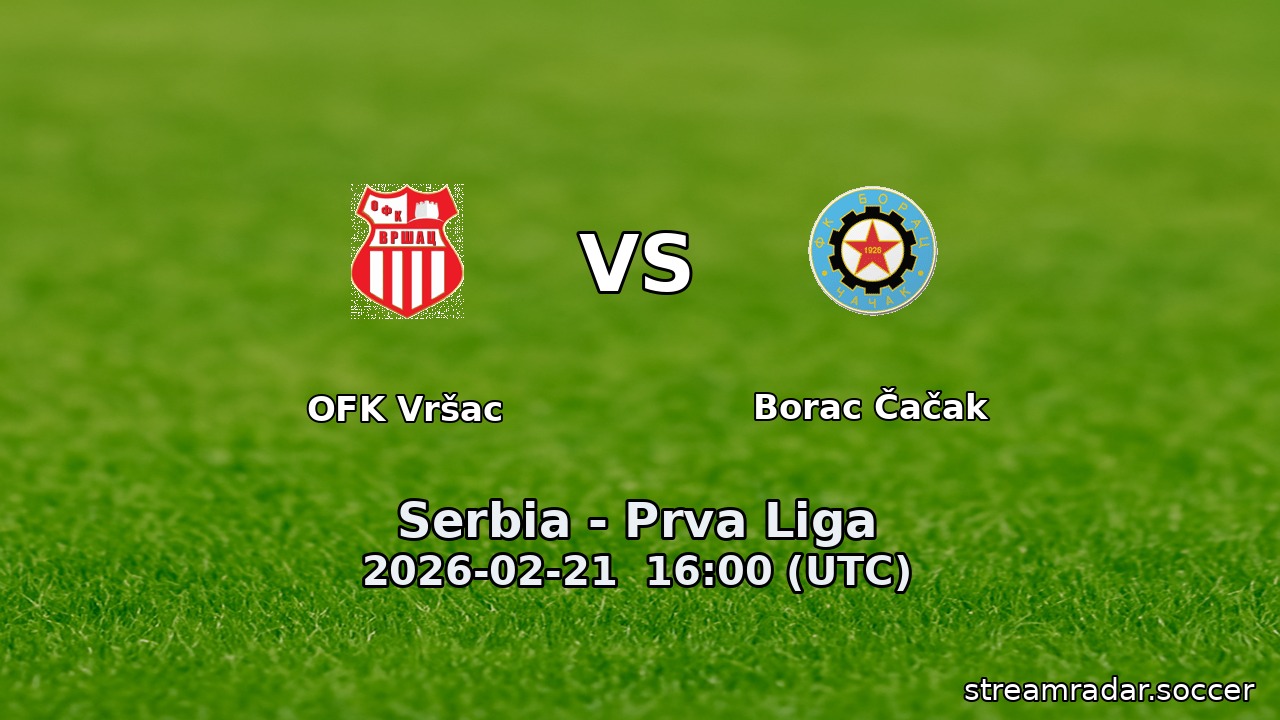 OFK Vršac vs Borac Čačak