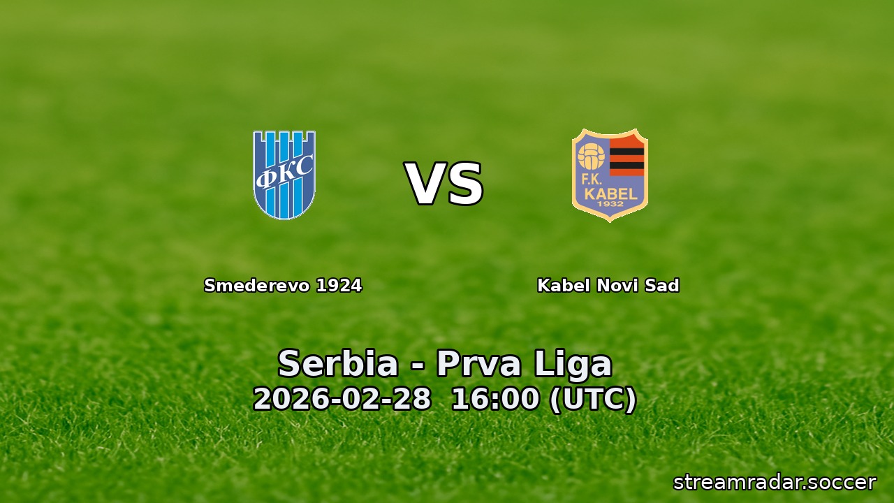 Smederevo 1924 vs Kabel Novi Sad