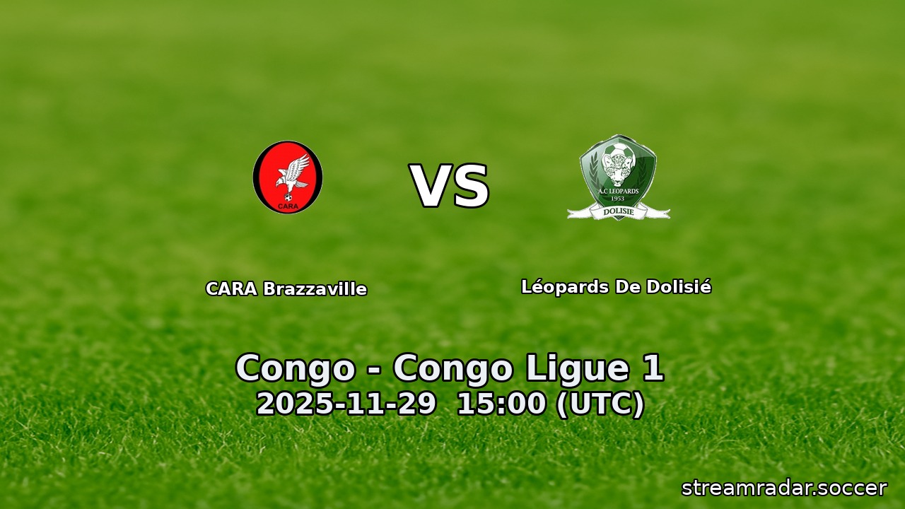 CARA Brazzaville vs Léopards De Dolisié