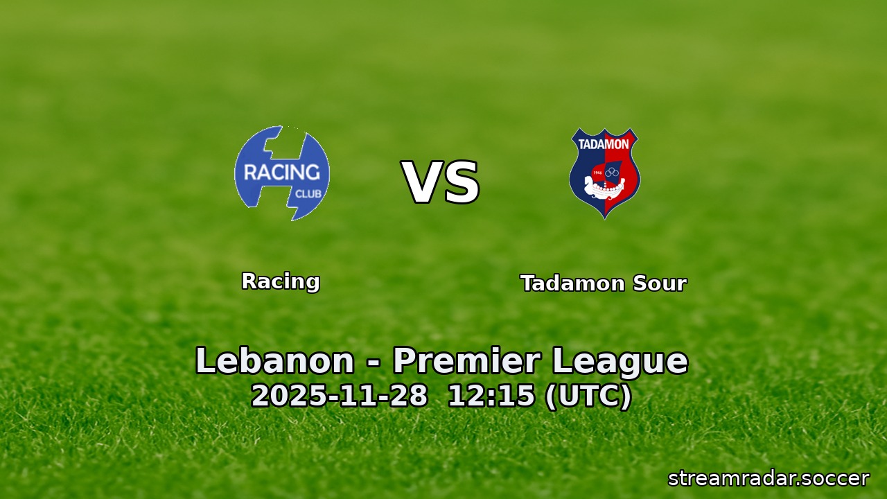 Racing vs Tadamon Sour