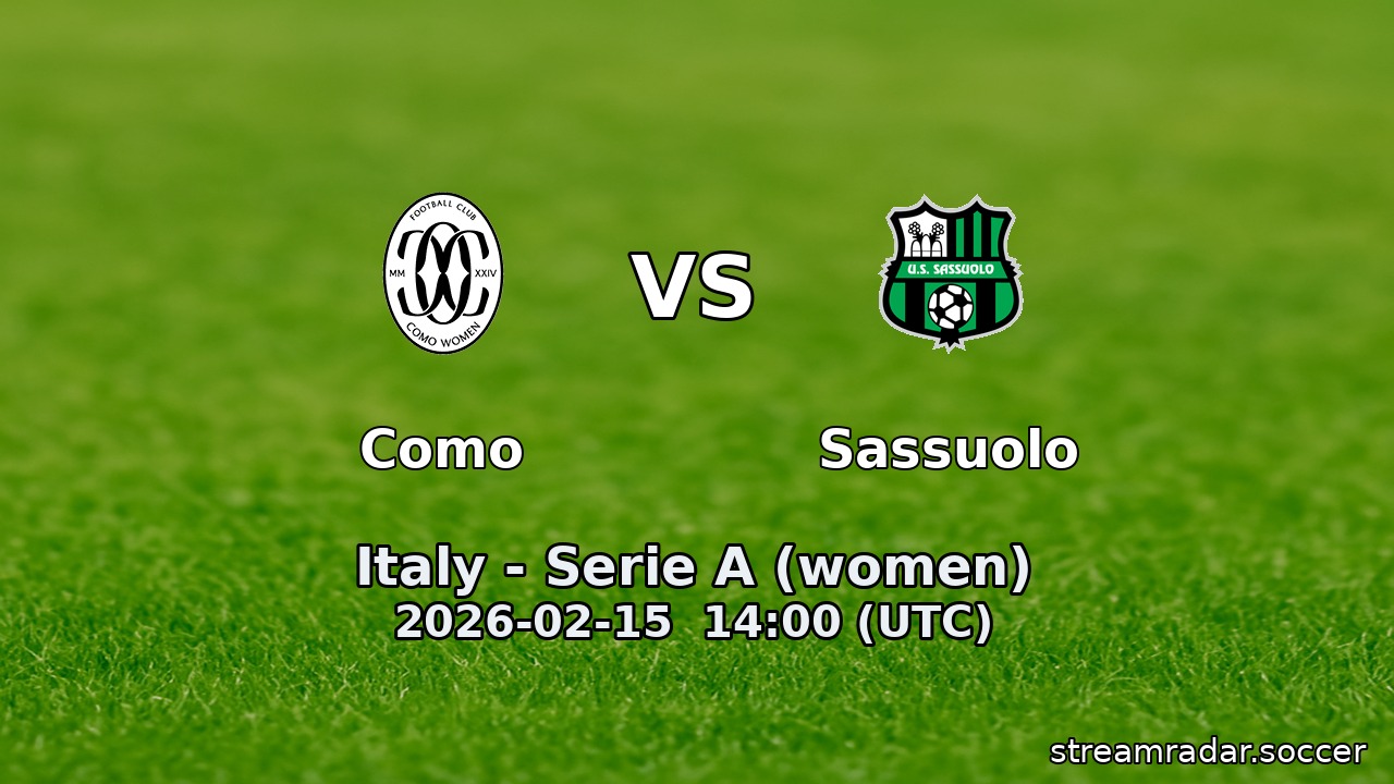 Como vs Sassuolo