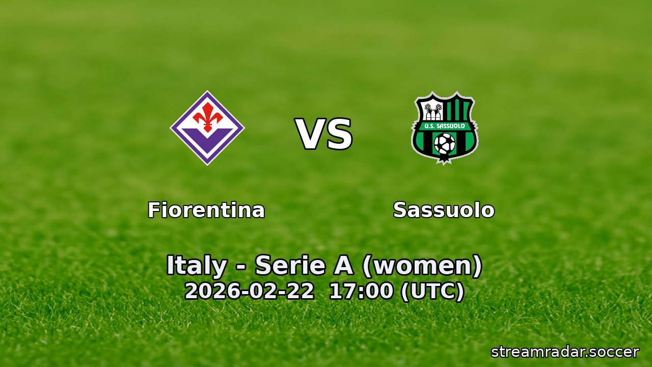 Fiorentina vs Sassuolo