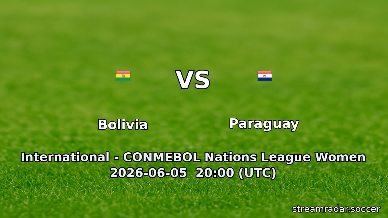 Bolivia vs Paraguay