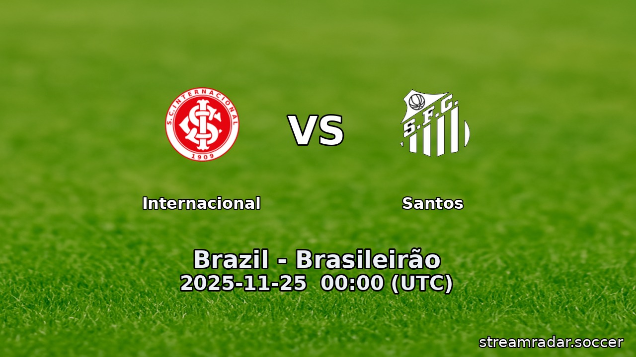 Internacional vs Santos