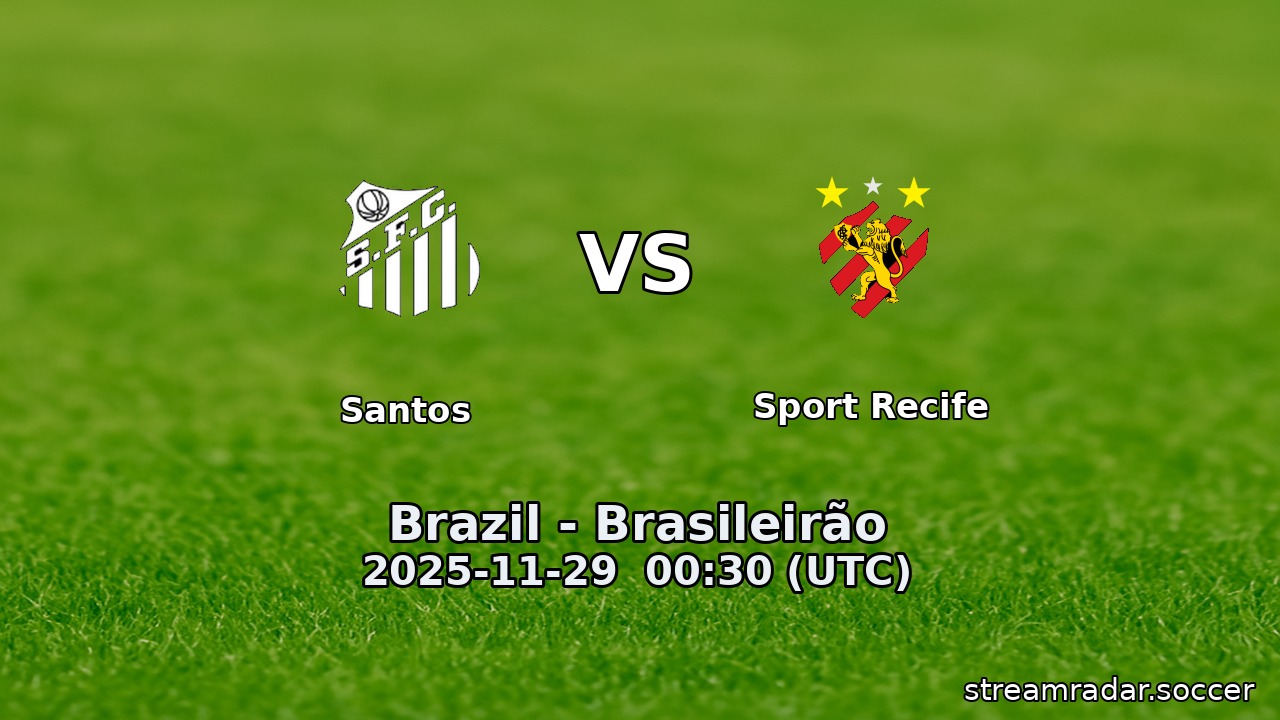 Santos vs Sport Recife