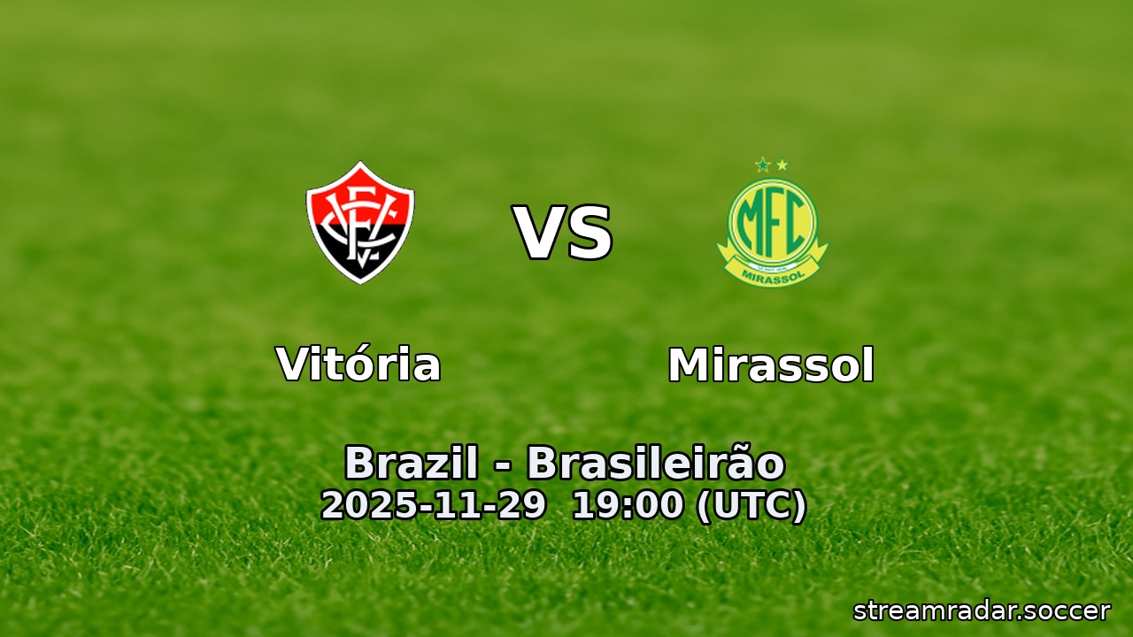 Vitória vs Mirassol