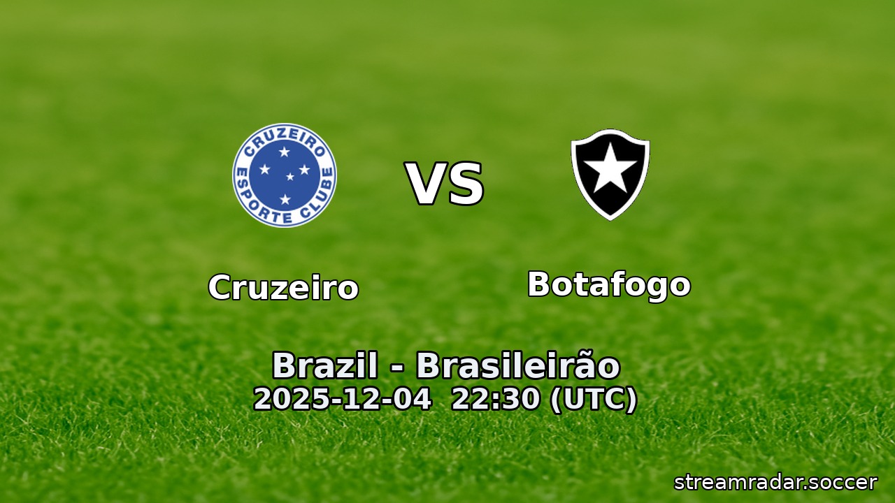 Cruzeiro vs Botafogo