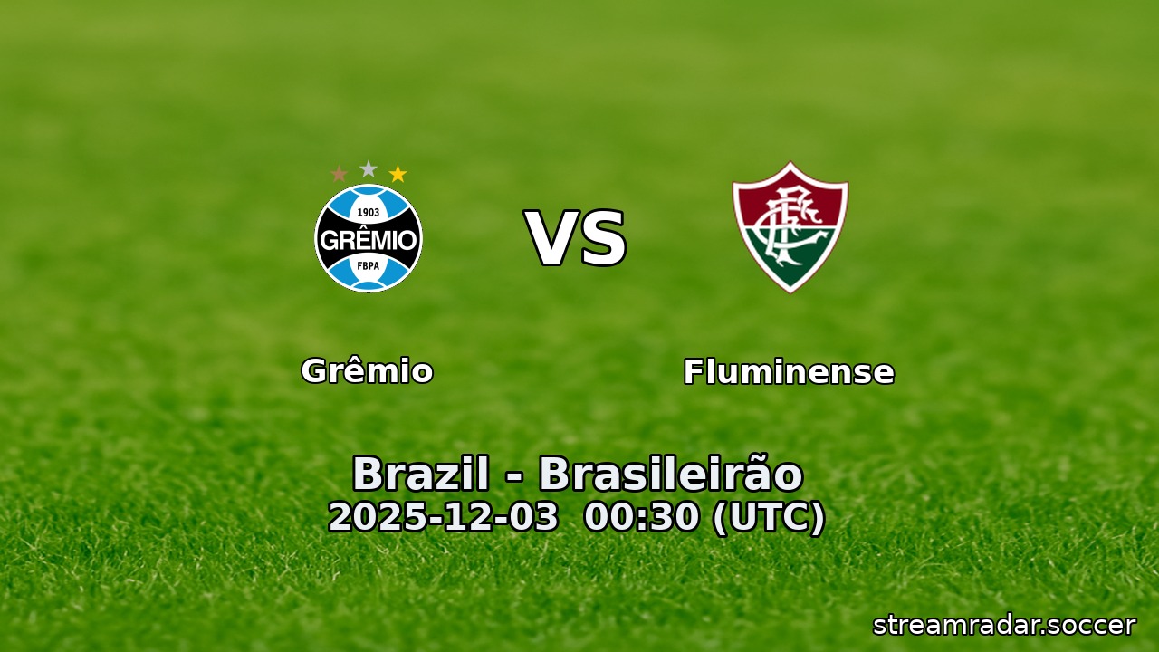 Grêmio vs Fluminense