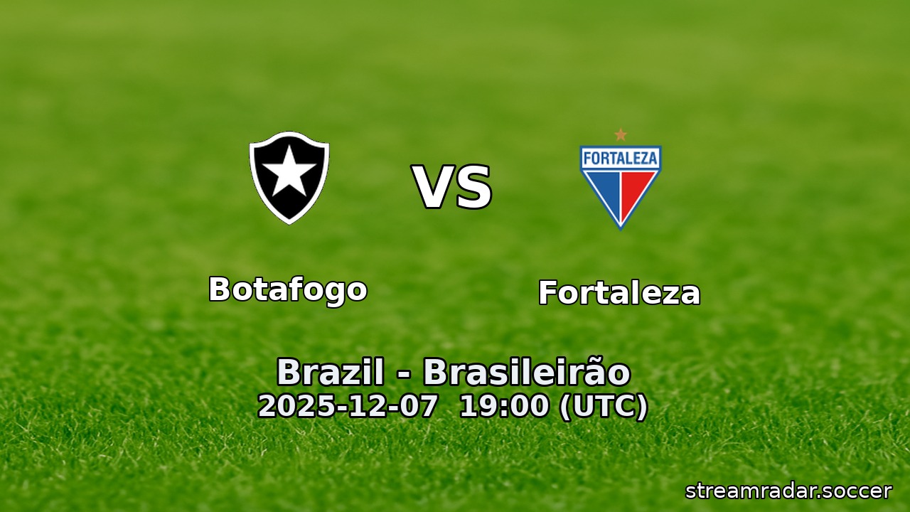 Botafogo vs Fortaleza