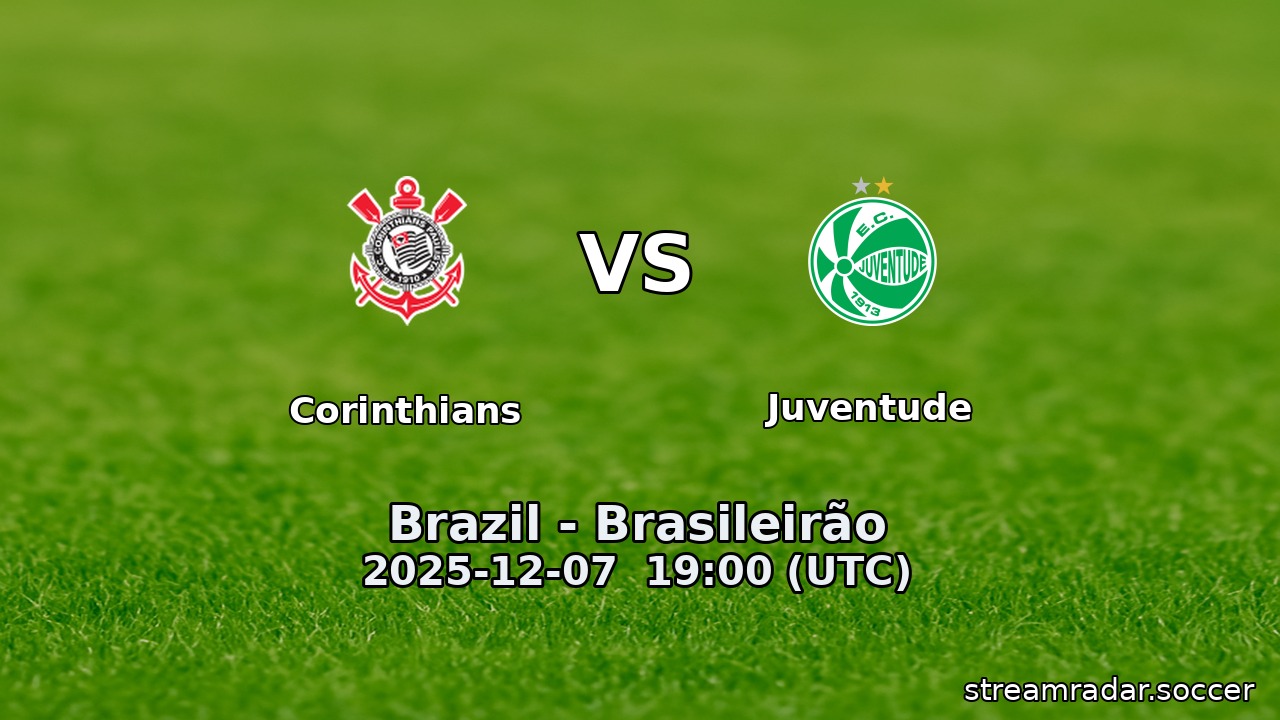 Corinthians vs Juventude