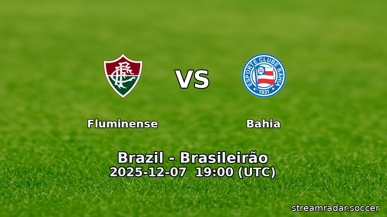 Fluminense vs Bahia
