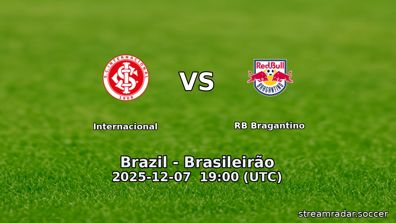 Internacional vs RB Bragantino