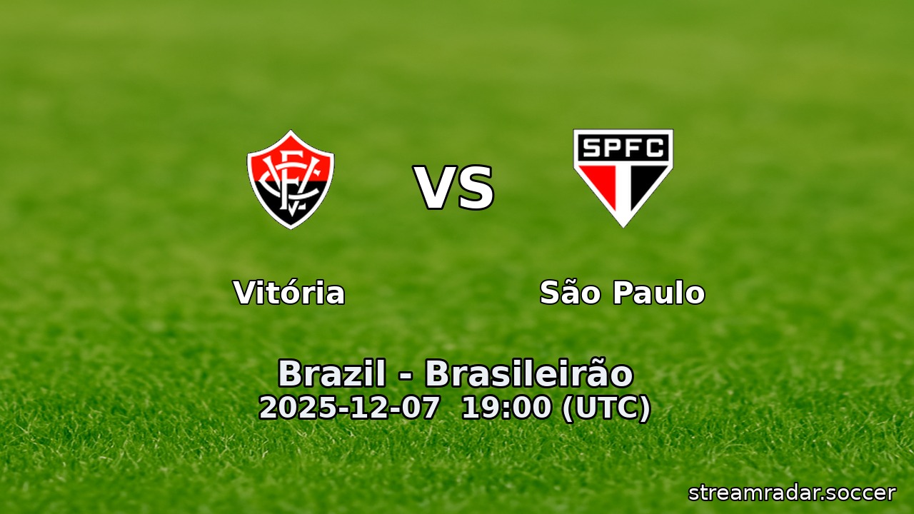 Vitória vs São Paulo