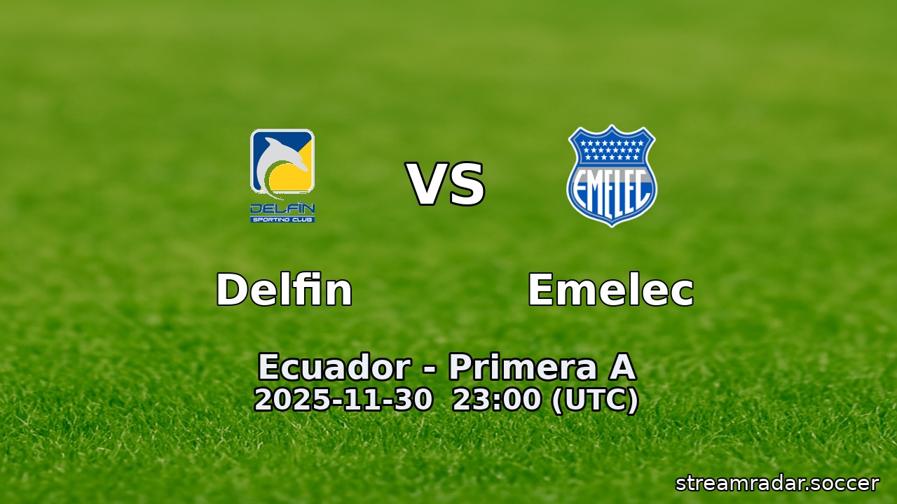 Delfin vs Emelec
