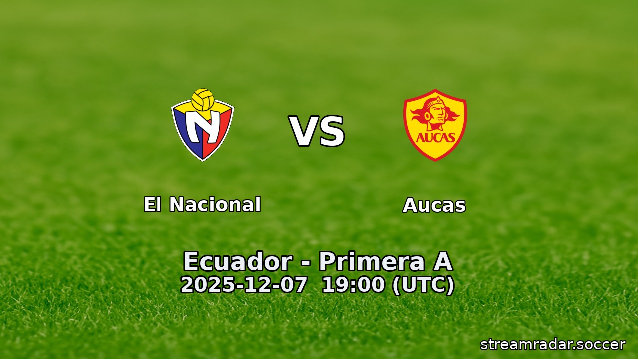 El Nacional vs Aucas