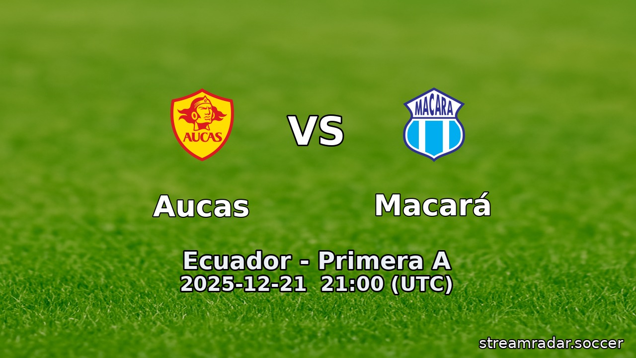 Aucas vs Macará