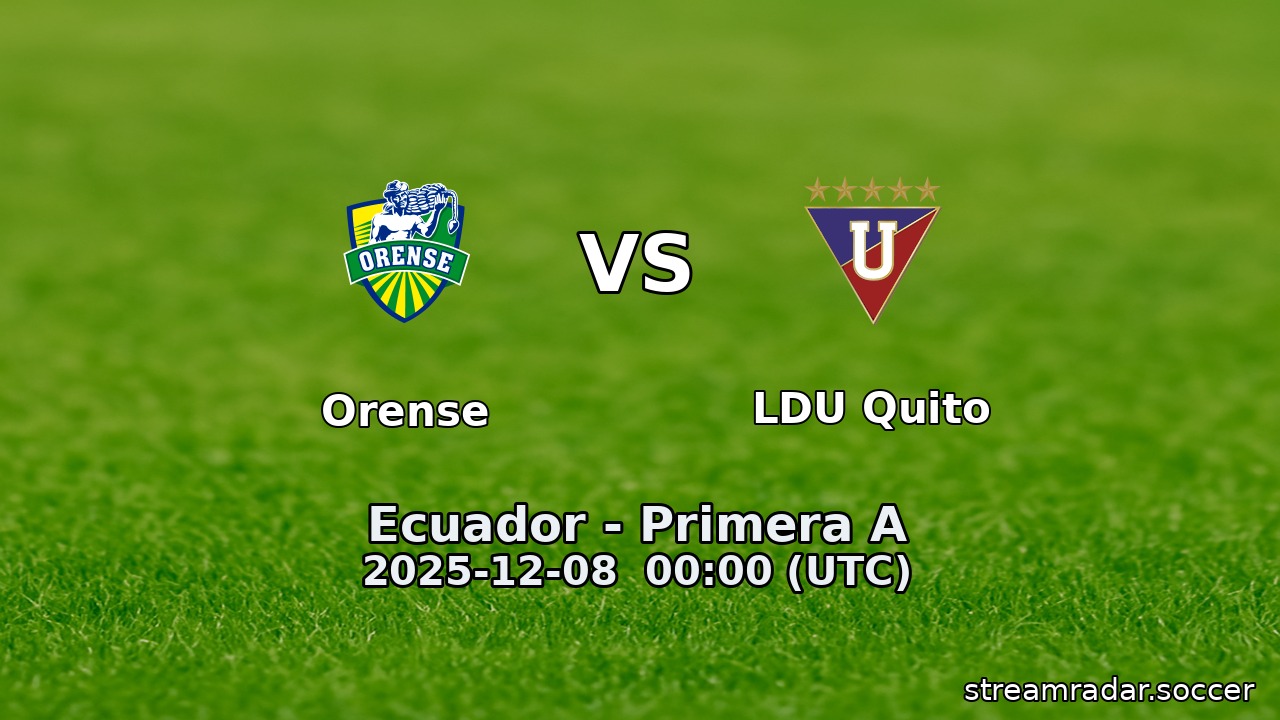 Orense vs LDU Quito