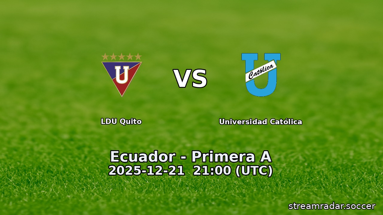 LDU Quito vs Universidad Católica