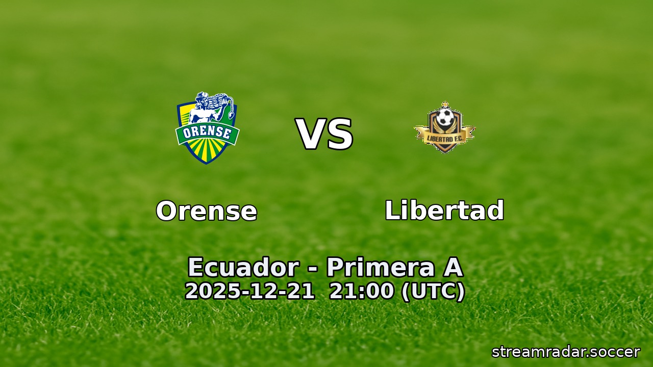 Orense vs Libertad