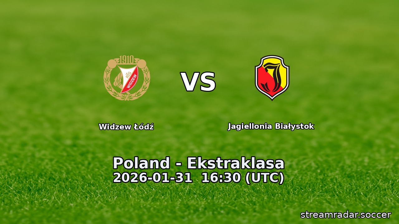 Widzew Łódź vs Jagiellonia Białystok