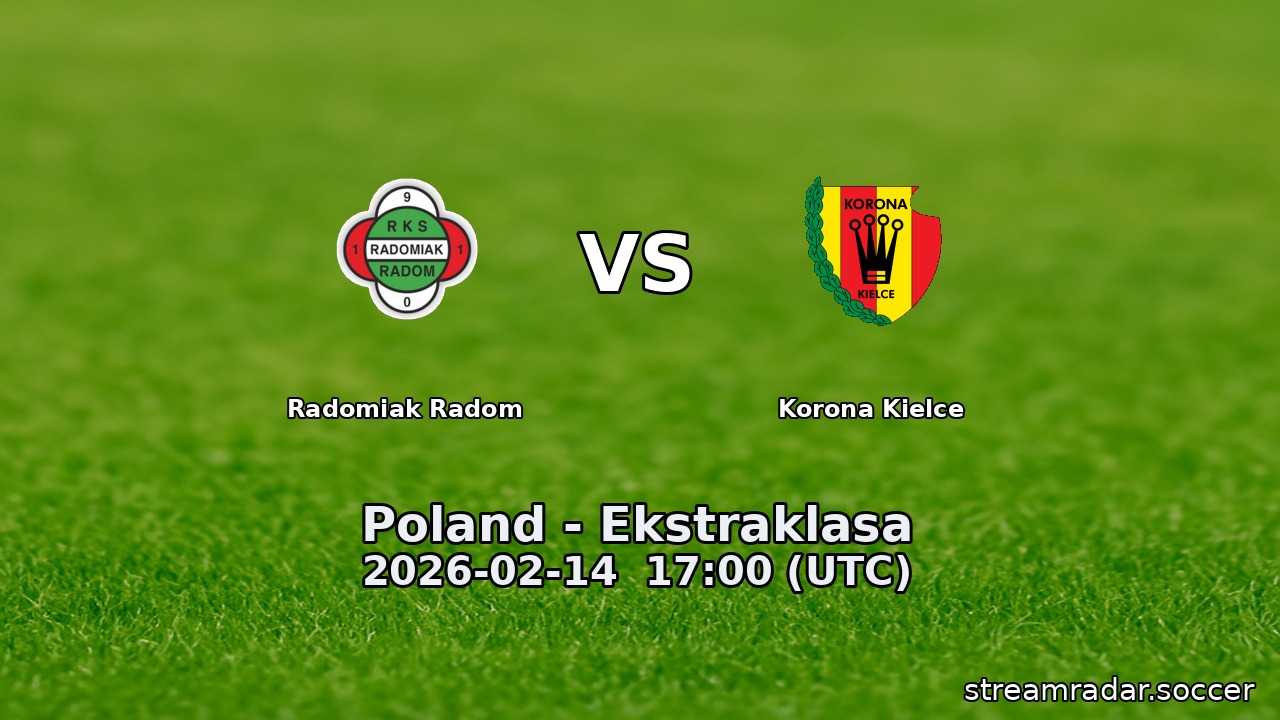 Radomiak Radom vs Korona Kielce