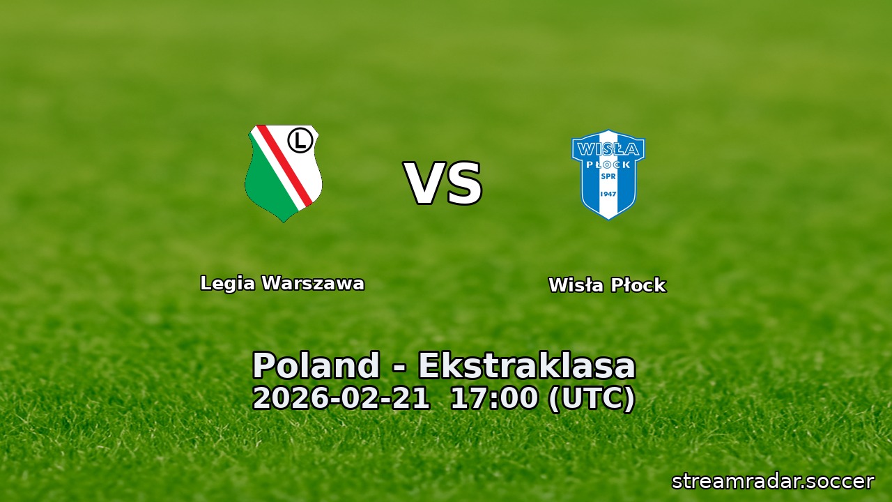 Legia Warszawa vs Wisła Płock