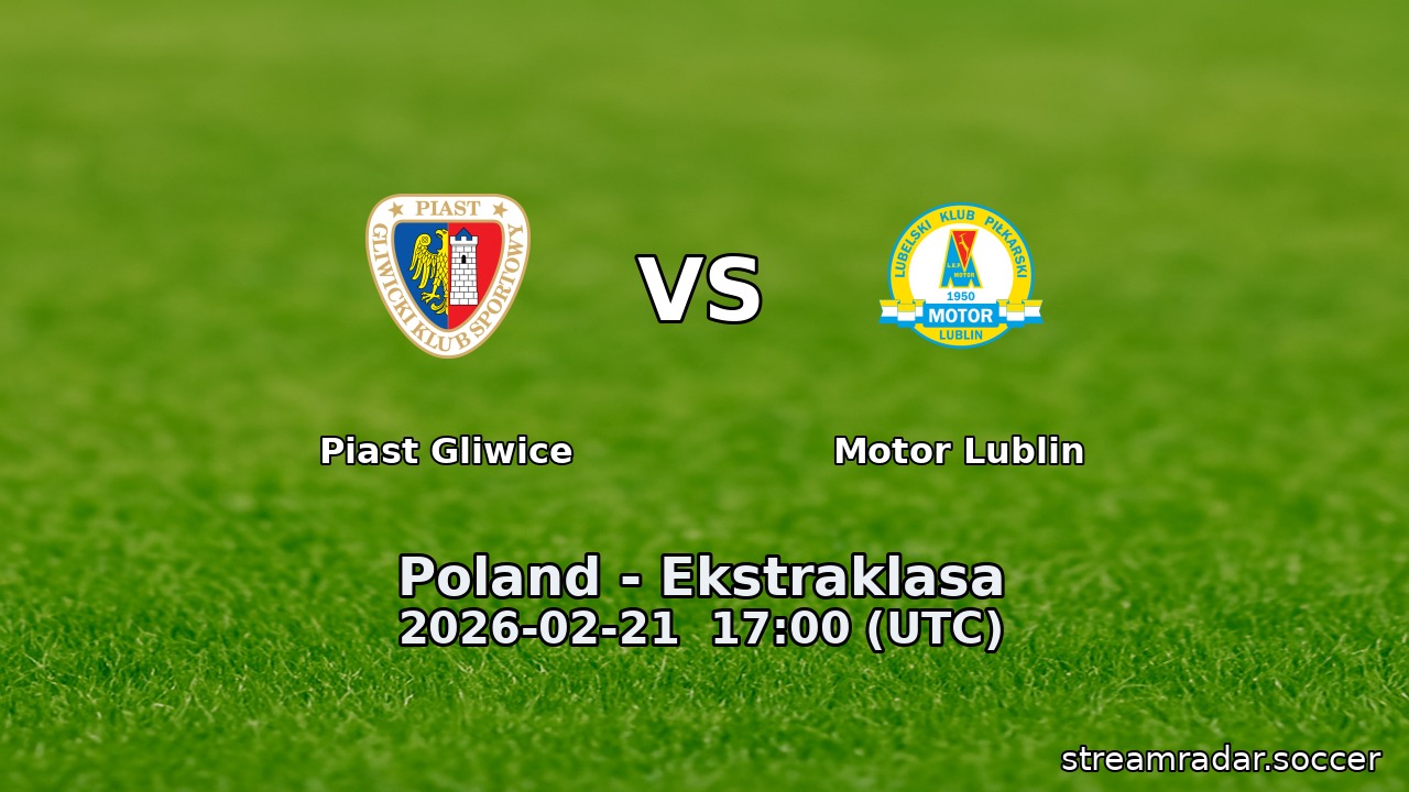 Piast Gliwice vs Motor Lublin