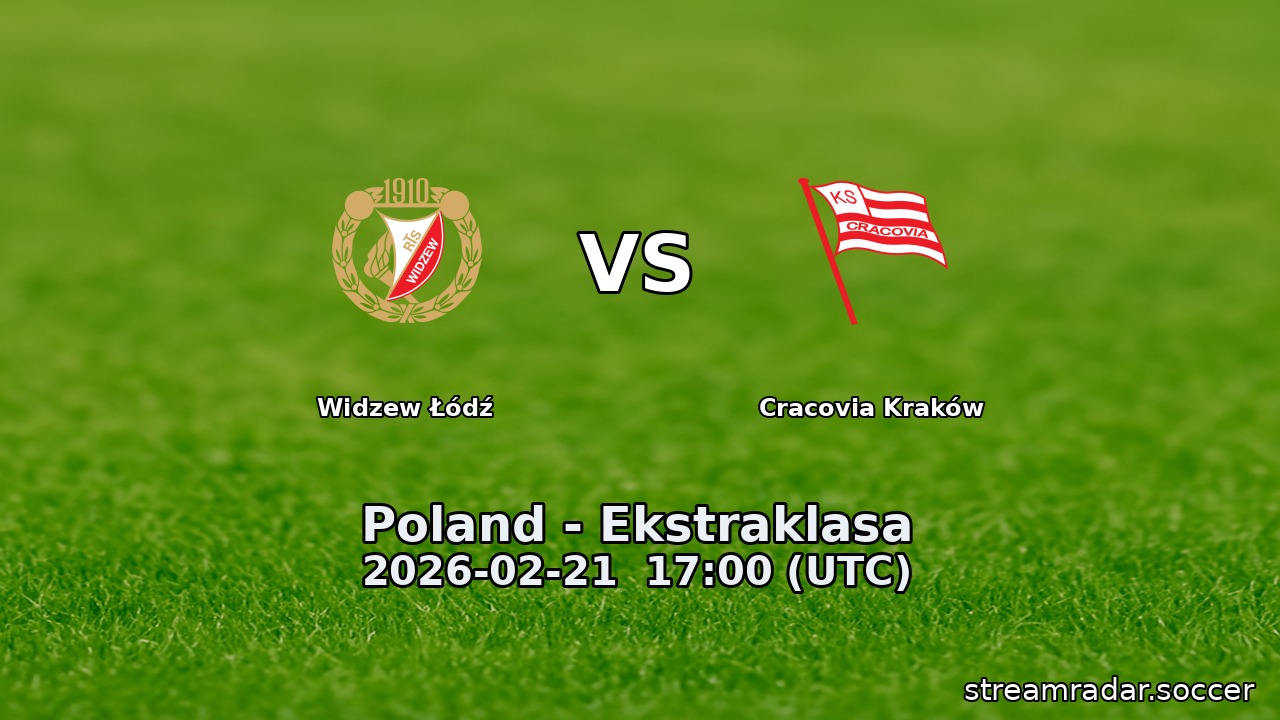 Widzew Łódź vs Cracovia Kraków