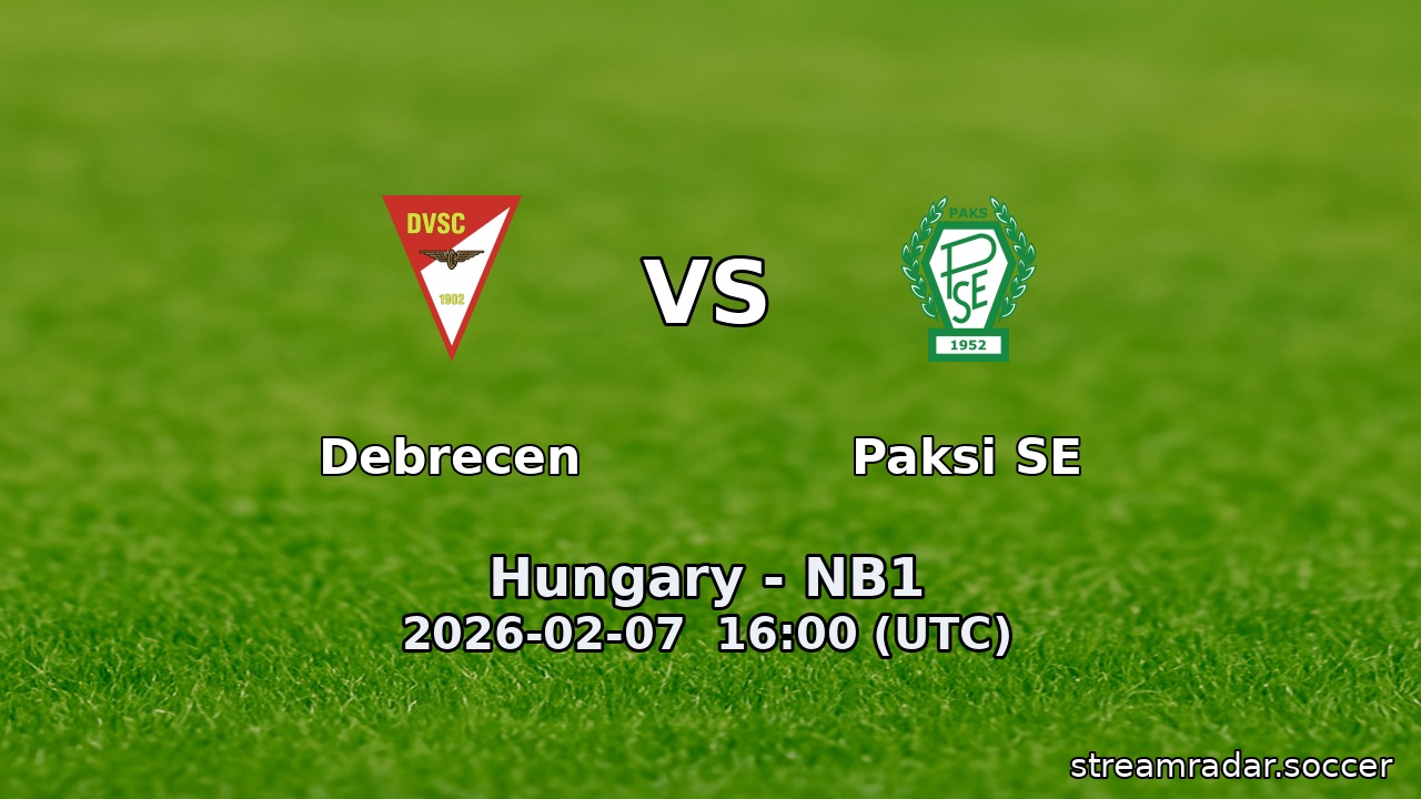 Debrecen vs Paksi SE