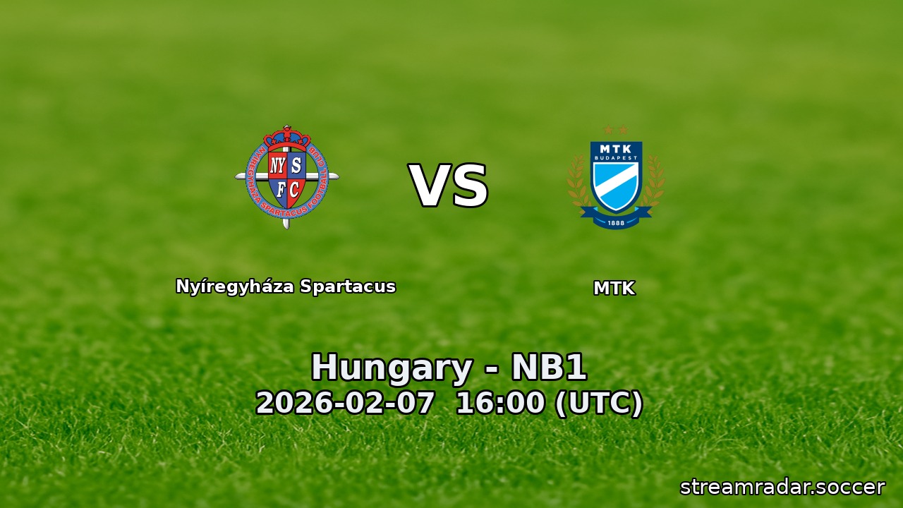 Nyíregyháza Spartacus vs MTK