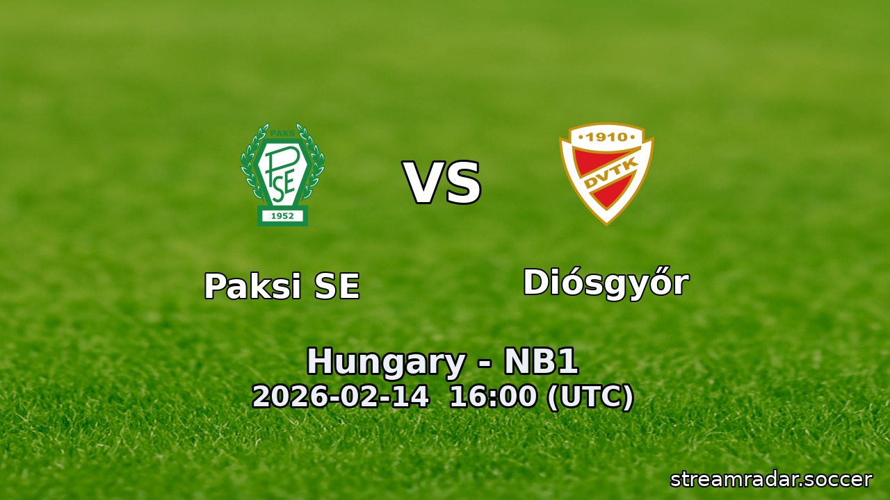Paksi SE vs Diósgyőr