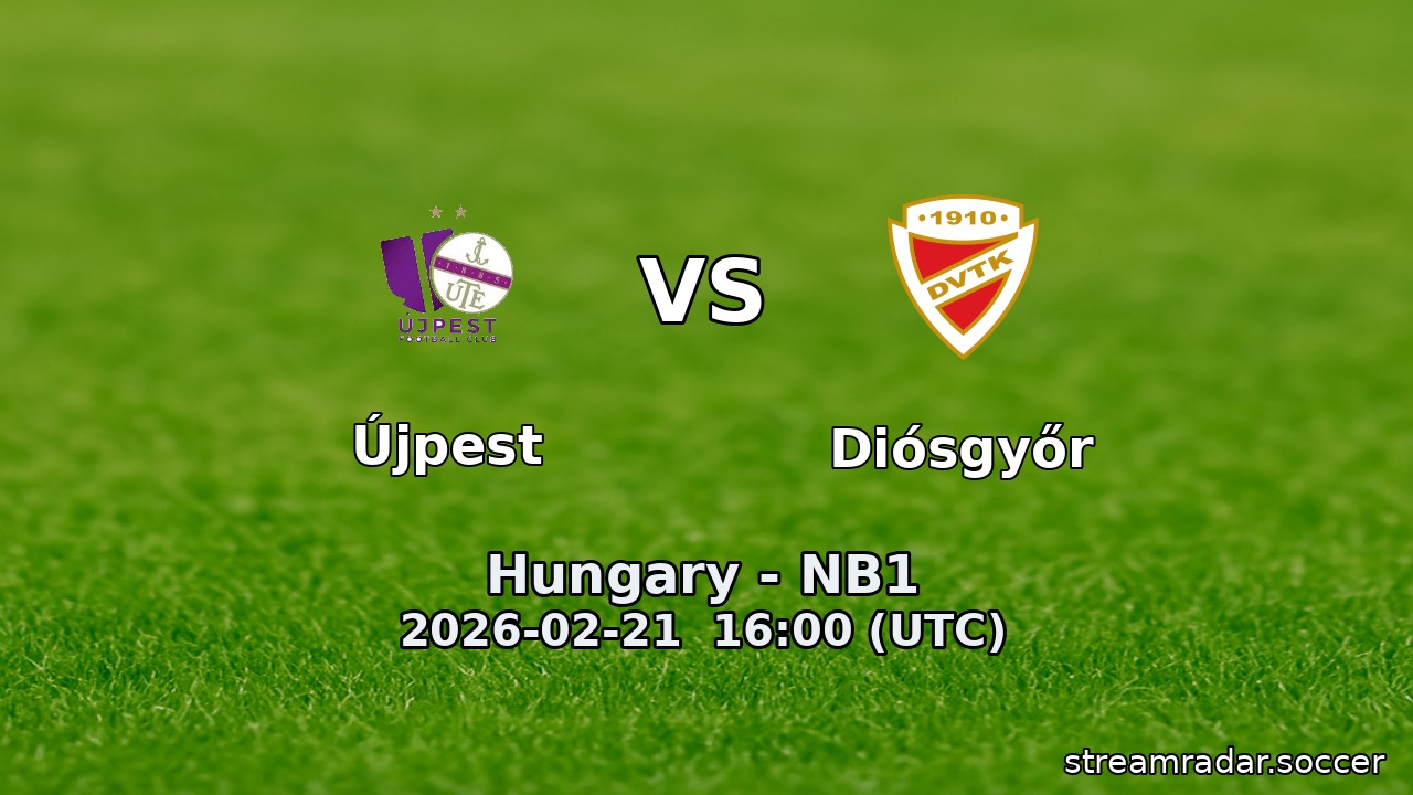 Újpest vs Diósgyőr