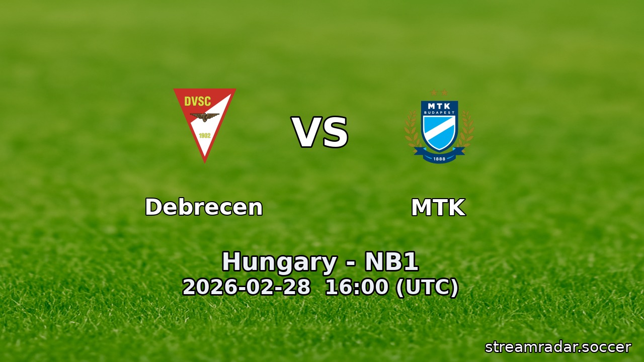 Debrecen vs MTK