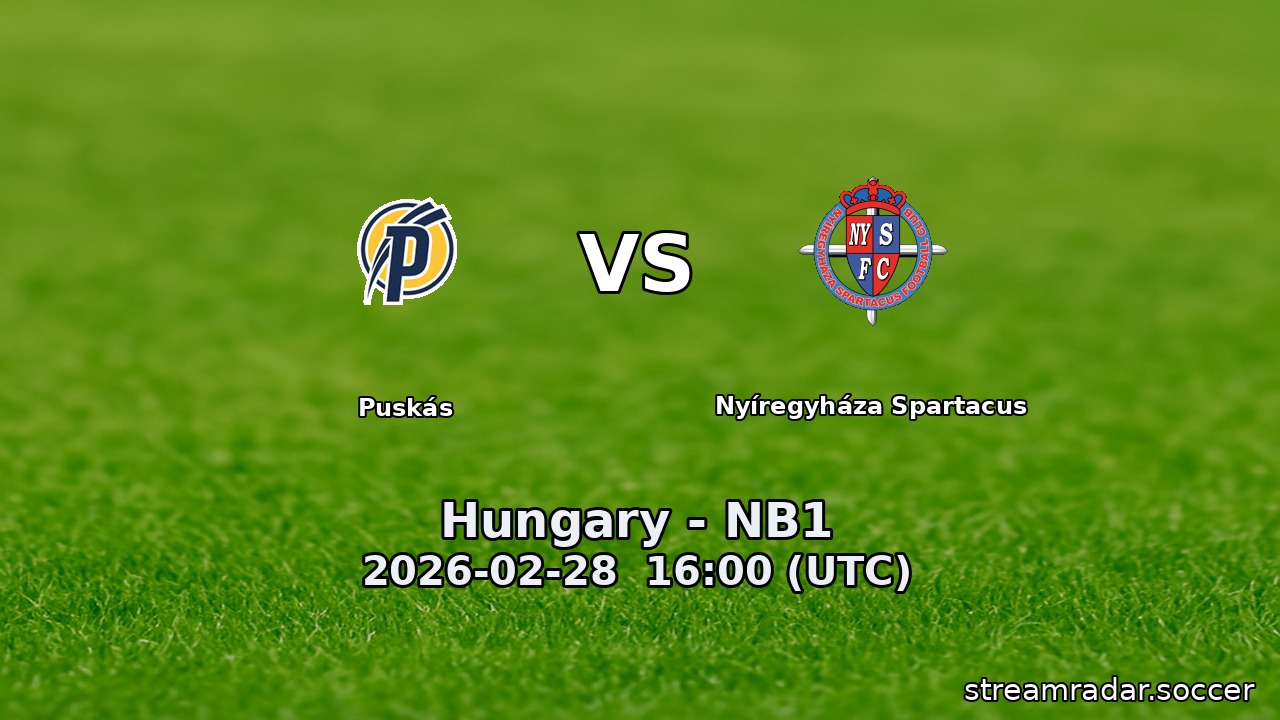 Puskás vs Nyíregyháza Spartacus